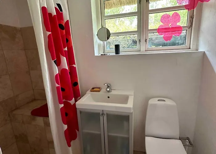 Cozy Thatched With Modern Decor Дом отдыха Knebel